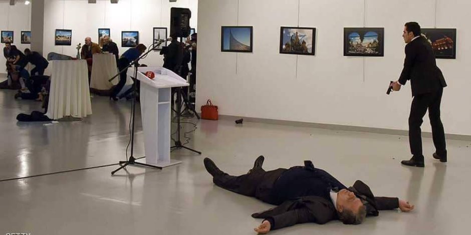 الدماء تلوث يد أردوغان.. المتهم بقتل السفير الروسي يورط ديكتاتور تركيا