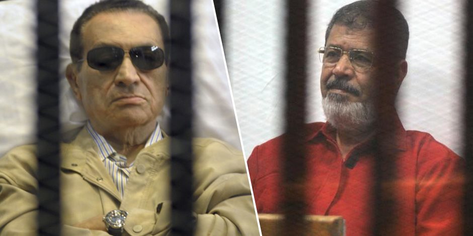 مواجهة القرن..مبارك ومرسى في قاعة محكمة واحدة منذ يناير 2011