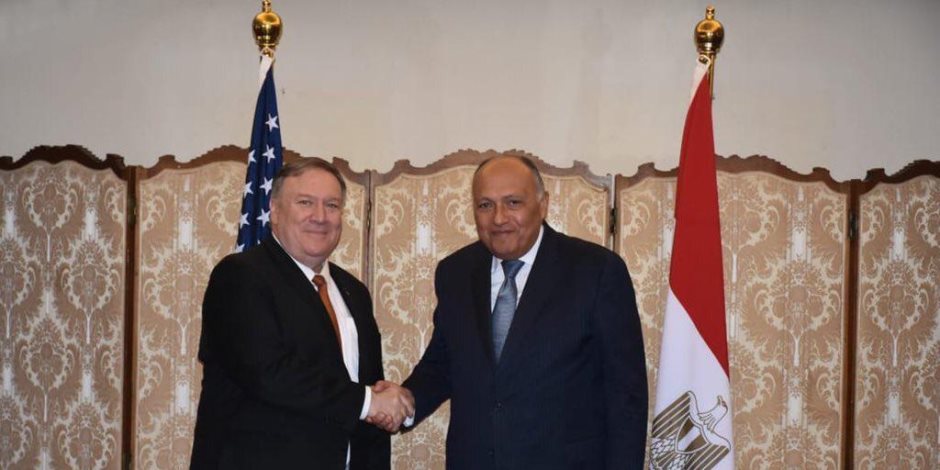 وزير الخارجية يعقد جلسة مباحثات مع نظيره الأمريكي
