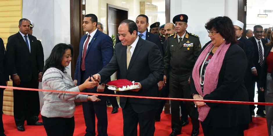 الرئيس السيسي يفتتح معرض القاهرة الدولى للكتاب فى يوبيله الذهبى