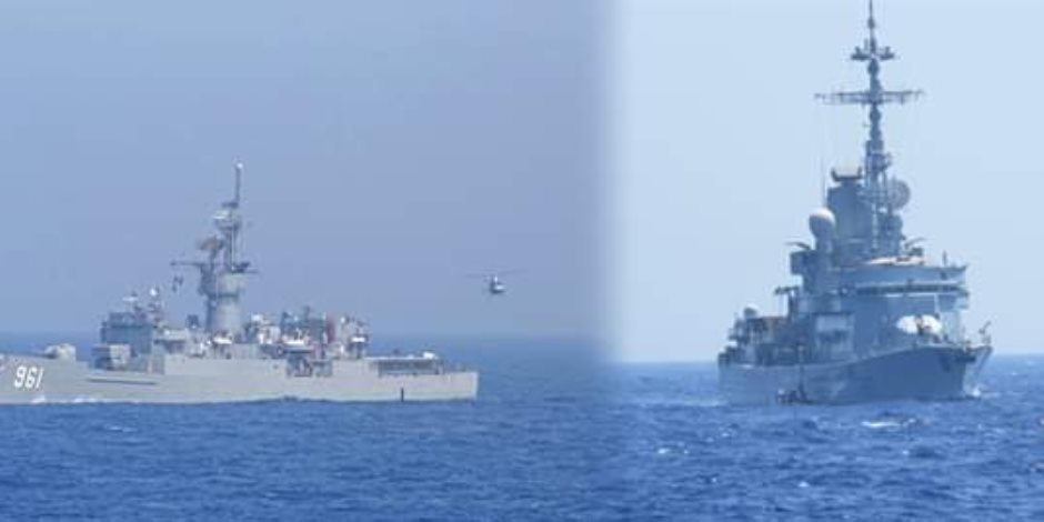 القوات البحرية المصرية والفرنسية تنفذان تدريب بحرى عابر بالبحر المتوسط 