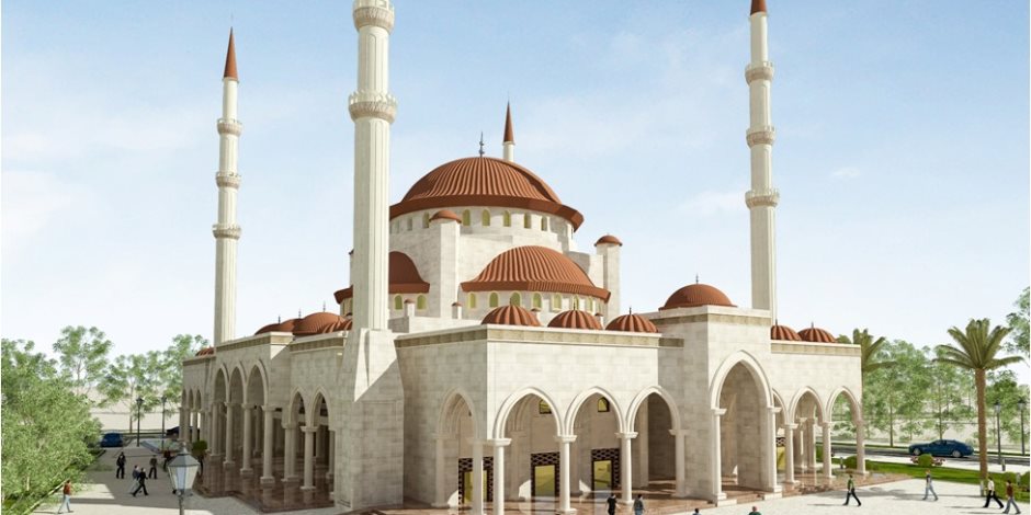 يتزين لآداء صلاة عيد الأضحى.. «مسجد المولى» تحفة معمارية على أرض العلمين (صور)