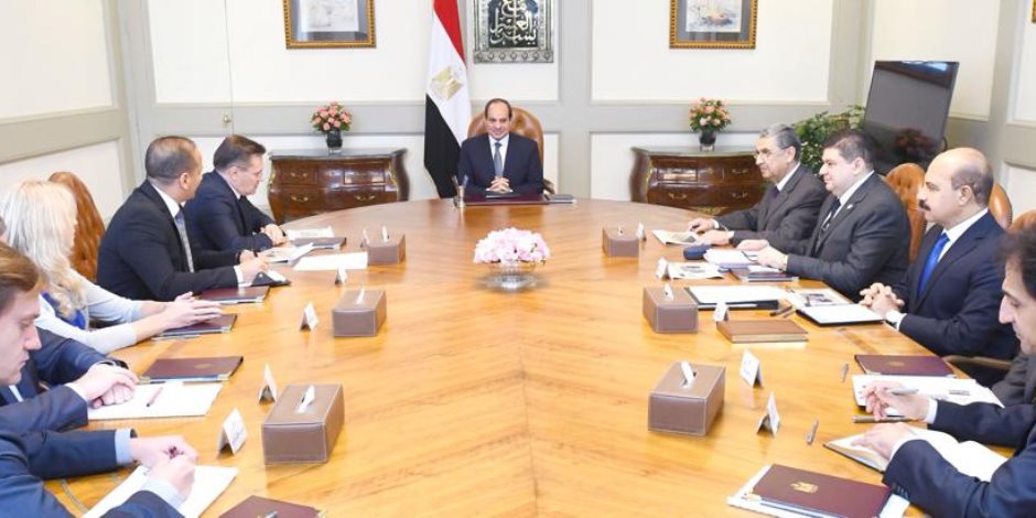 السيسى يؤكد تطلع مصر لمواصلة التعاون مع "روس أتوم" لإنشاء محطة الضبعة وفقاً لأعلى المعايير 