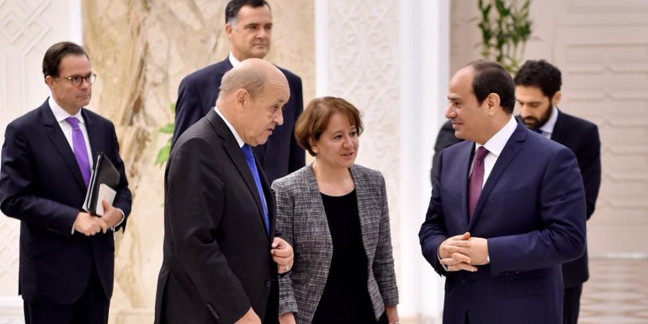 وزير خارجية فرنسا: المشروعات التنموية فى مصر توفر فرصاً واعدة لتعظيم الاستثمارات الفرنسية 