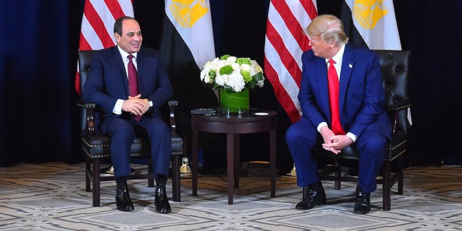 ترامب: مصر لديها قائد عظيم.. وعلاقتنا بالقاهرة قوية 