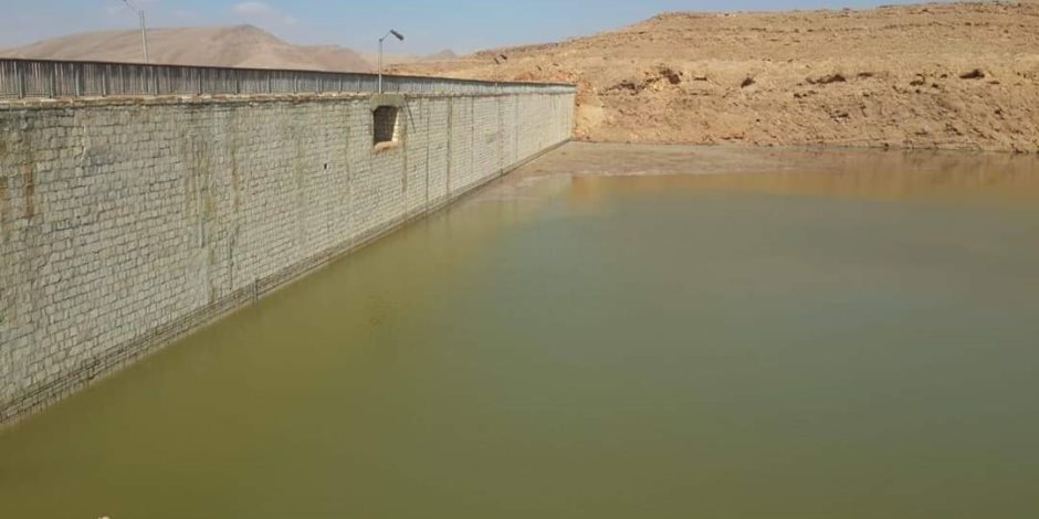 إدارة المياه الجوفية: سد الكرم يحتجز 1.9 مليون م3 من مياه الأمطار بوسط سيناء (صور)