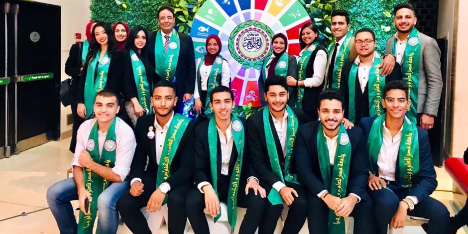 طلاب جامعة مصر للعلوم والتكنولوجيا يشاركون في الأسبوع العربي للتنمية المستدامة