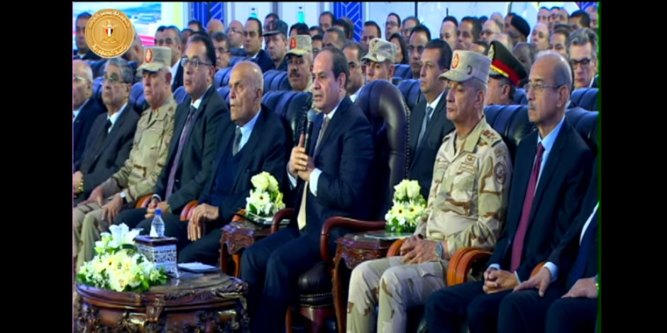 الرئيس السيسي يتفقد أنفاق 3 يوليو وغرفة التحكم الرئيسية جنوب بورسعيد