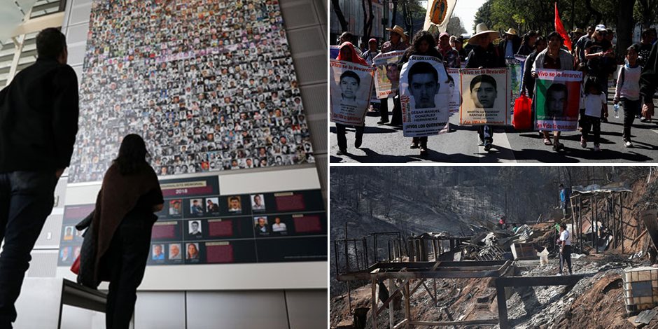 جولة حول العالم.. حريق في تشيلي واحتجاجات المكسيك تتصاعد