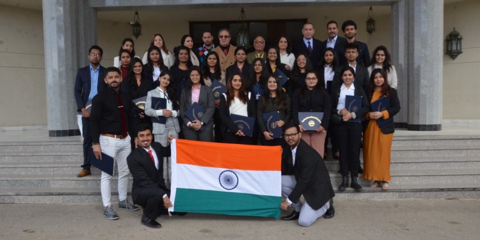 تدريب 22 طالبا هنديا بجامعة مصر للعلوم والتكنولوجيا على إنتاج المشروعات الإعلامية