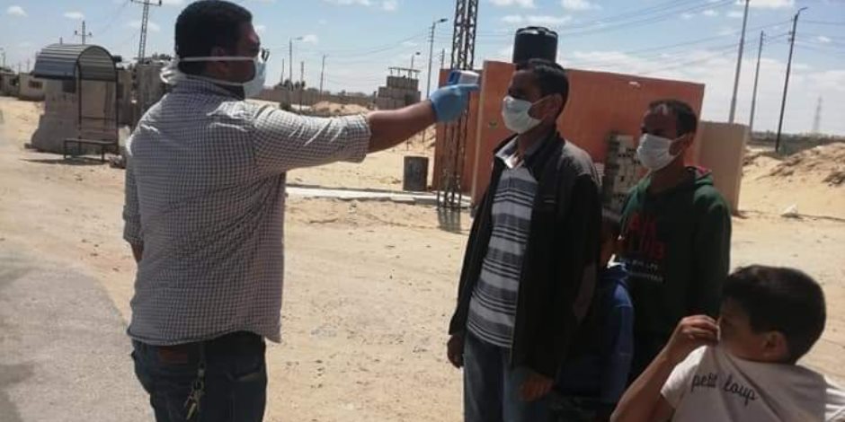ارتفاع عدد إصابات كورونا لـ6 حالات بشمال سيناء.. والصحة تقيم نقطة طبية لفحص القادمين بمدخل العريش