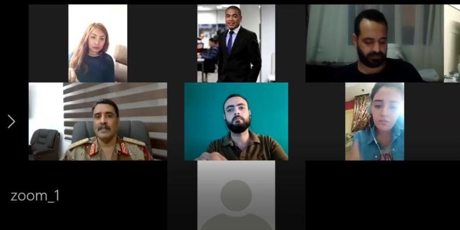 خلال لقائه بإعلامين مصريين عبر  الفيديو كونفرانس.. أبرز تصريحات اللواء المسماري بشأن الأوضاع الليبية  