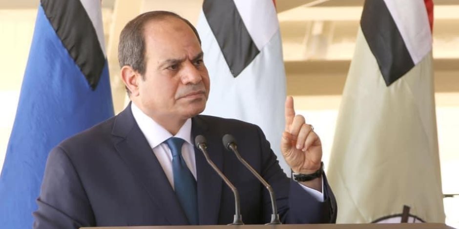 السيسى: مصر لن تقف مكتوفة الأيدي في مواجهة أية تحركات تهدد الأمن القومي العربي