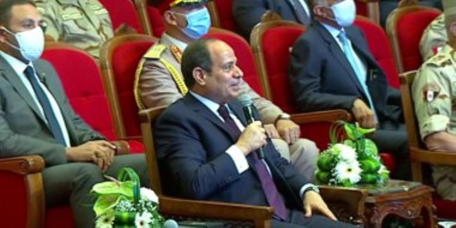 السيسي للمصريين: اتفقنا من الأول أننا هنبني بلدنا مع بعض.. ولن نقبل الفوضى