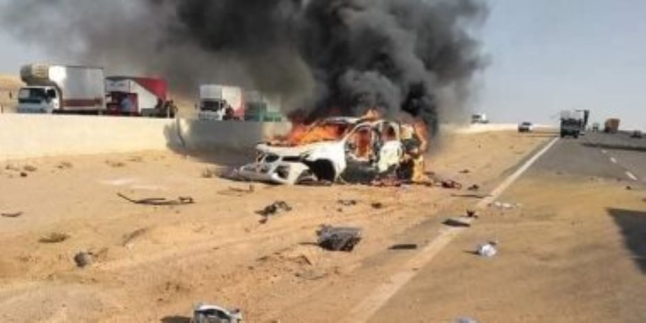 وفاة نجل سالم أبو لافي و2 آخرين في حادث على طريق الإسماعيلة الإقليمي (صور)