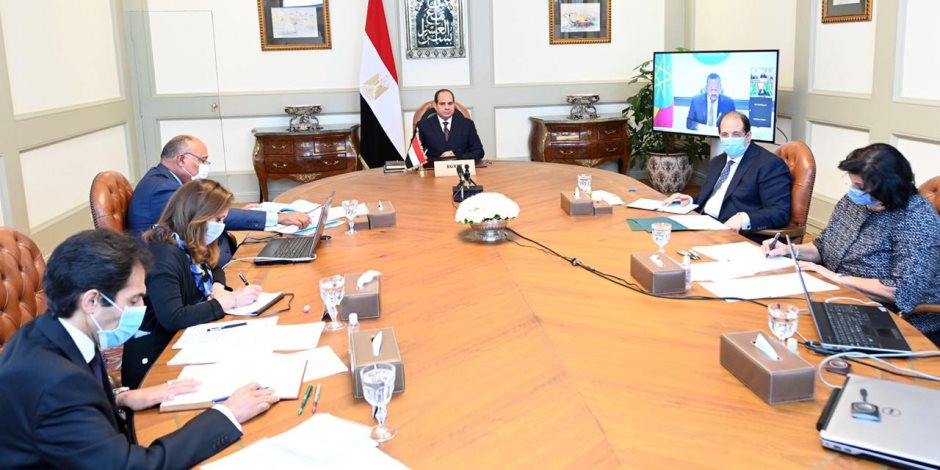 السيسى يؤكد رغبة مصر الصادقة لتحقيق تقدم على صعيد القضايا الخلافية لسد النهضة