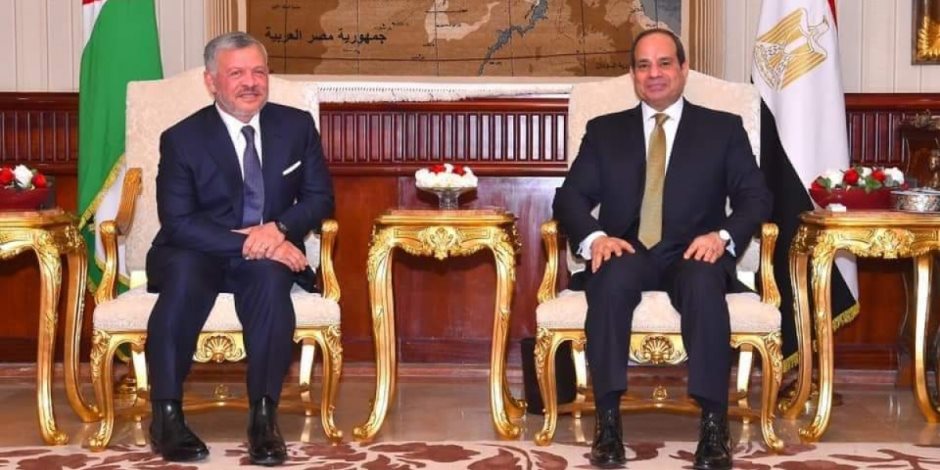 الرئيس السيسى يتبادل التهنئة بعيد الأضحى مع عاهل الأردن الرئيس السيسى يتبادل التهنئة بعيد الأضحى مع عاهل الأردن