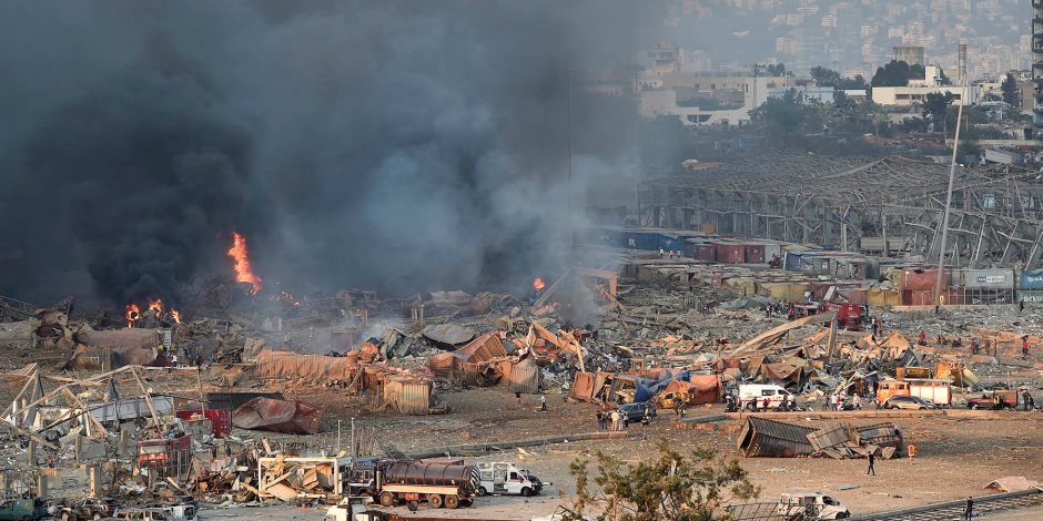 الجيش اللبنانى يعثر على 5 جثث لضحايا انفجار مرفأ بيروت