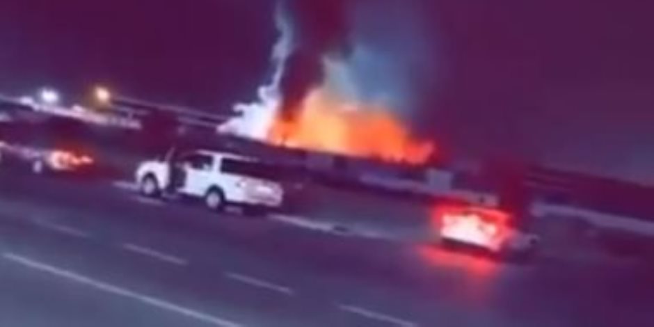اندلاع حريق فى ساحة قطار الحرمين بالسعودية والدفاع المدنى يحاول إخماده
