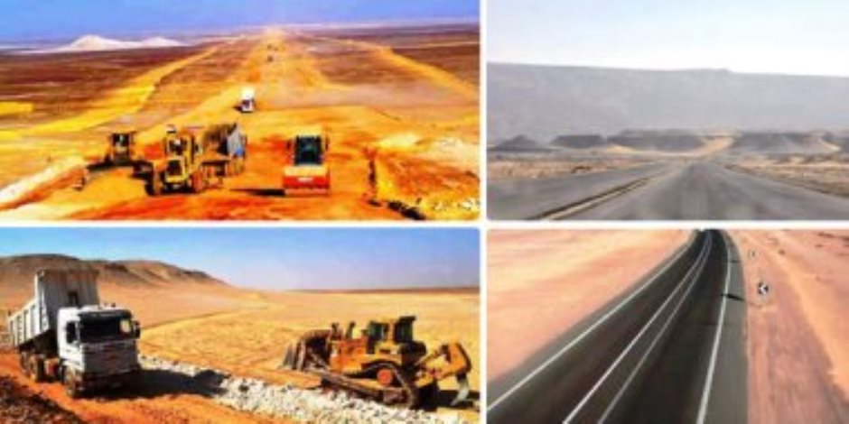 إنجازات الرئيس.. معجزة في صحراء الوادى الجديد وتنفيذ أطول شبكة طرق بطول 1000 كم بتكلفة 5 مليارات جنيه