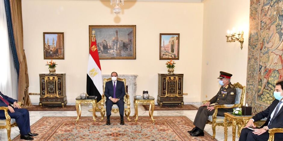 السيسى يبحث مع وزير الدفاع العراقي التعاون الثنائي العسكري بين مصر والعراق