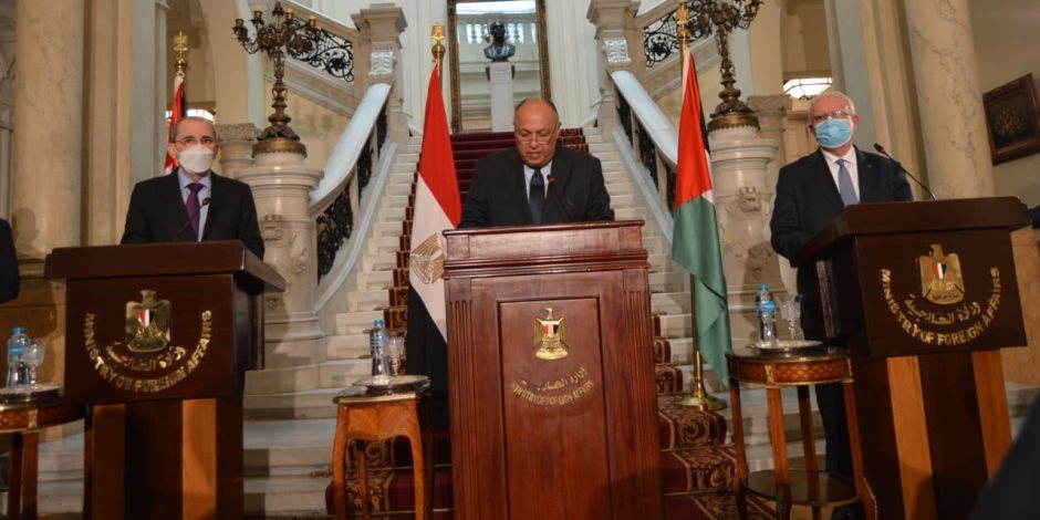 في القاهرة.. وزراء خارجية مصر والأردن وفرنسا وألمانيا يبحثون استئناف عملية السلام بين فلسطين وإسرائيل