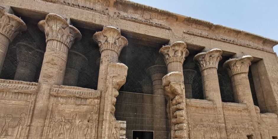 يضم أجمل صالات الأعمدة فى مصر ..استكمال ترميم وتطوير وإظهار ألوان "معبد خنوم" بالأقصر