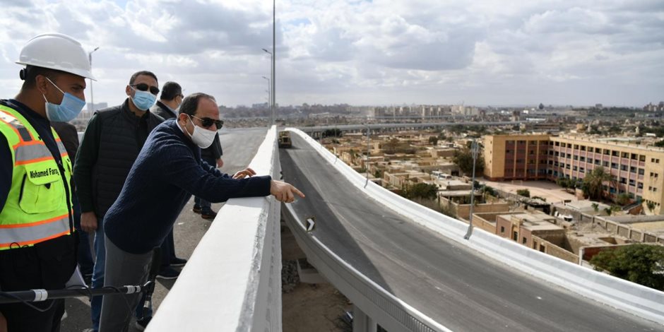 الرئيس السيسي يتفقد عددًا من مشروعات تطوير القاهرة الكبرى