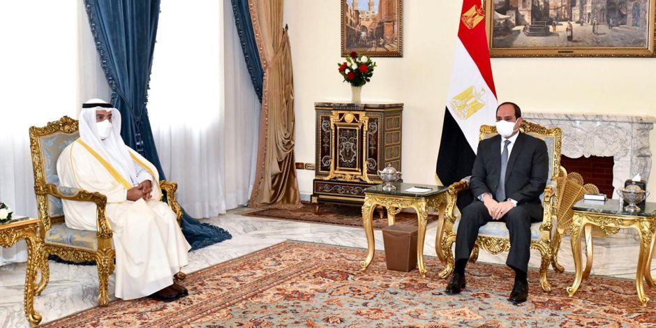 الرئيس يوكد خصوصية العلاقات المصرية الخليجية ودعم التضامن العربى كنهج استراتيجى