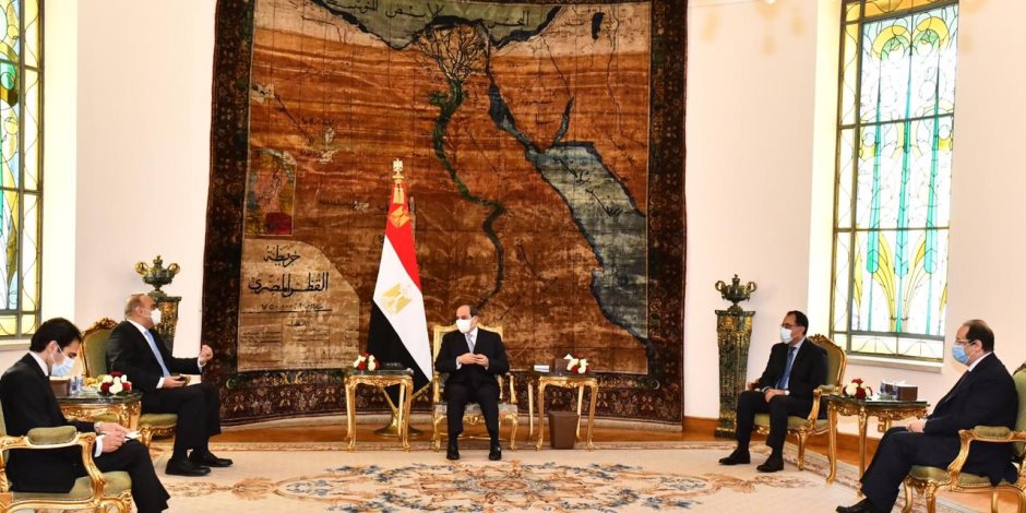 السيسى يبحث مع رئيس وزراء الأردن التنسيق علي كافة المستويات