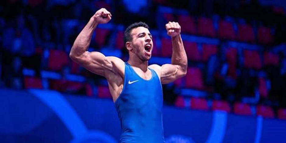 محمد إبراهيم كيشو يهزم بطل إيطاليا ويتأهل لربع نهائي بطولة روما للمصارعة