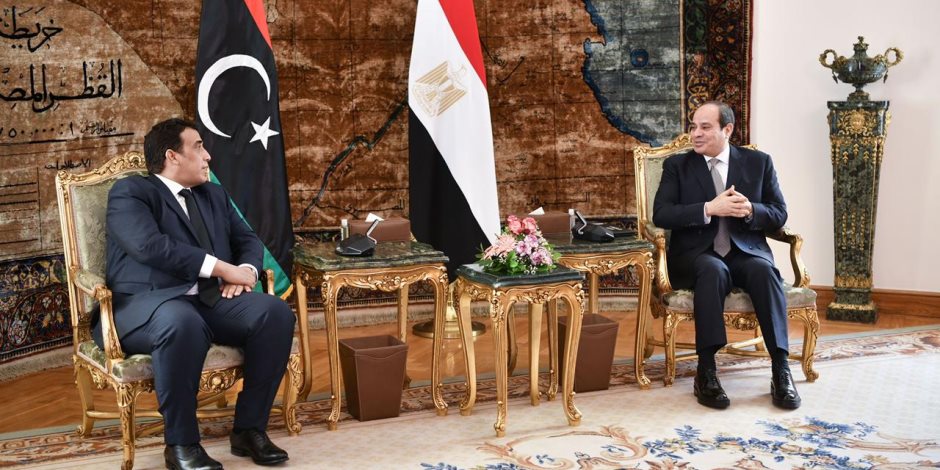 الرئيس السيسى يشدد على دعم مصر الكامل للسلطة التنفيذية الجديدة فى ليبيا