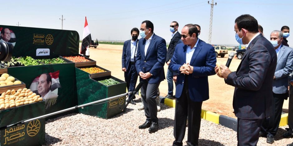 الرئيس السيسي يشهد موسم حصاد البطاطس وبنجر السكر ضمن مشروع مستقبل مصر