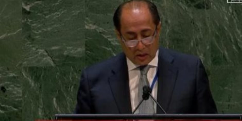 حسام زكى أمام الأمم المتحدة: آن الأوان ليرفض الضمير العالمى انتهاكات إسرائيل