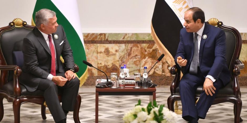 الرئيس السيسي يؤكد تضامن مصر الكامل ودعمها للأردن وقيادته