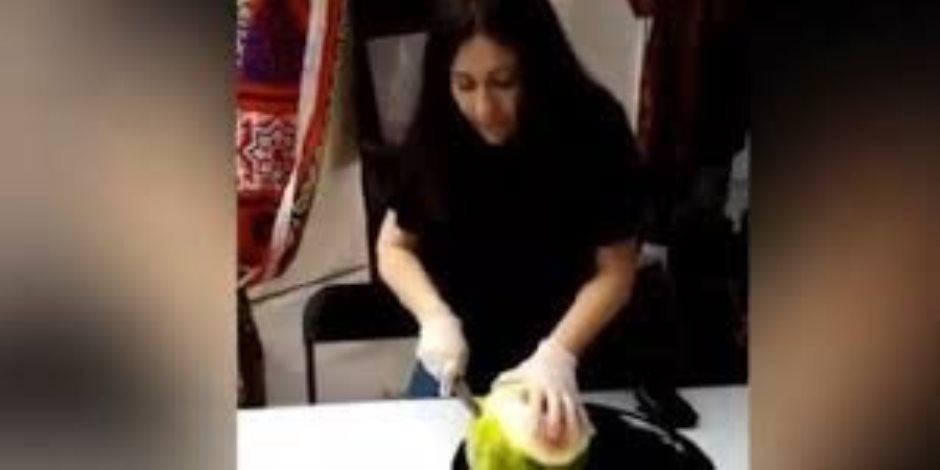 جيهان فاضل تريند بعد ظهورها تقطع البطيخ بأحد المهرجانات في كندا "صور"