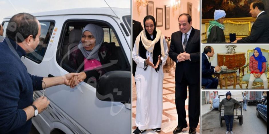 مروة العبد والحاجة صيصة وفتاة العربة: حياتنا اتغيرت.. وشكراً لرئيس مصر
