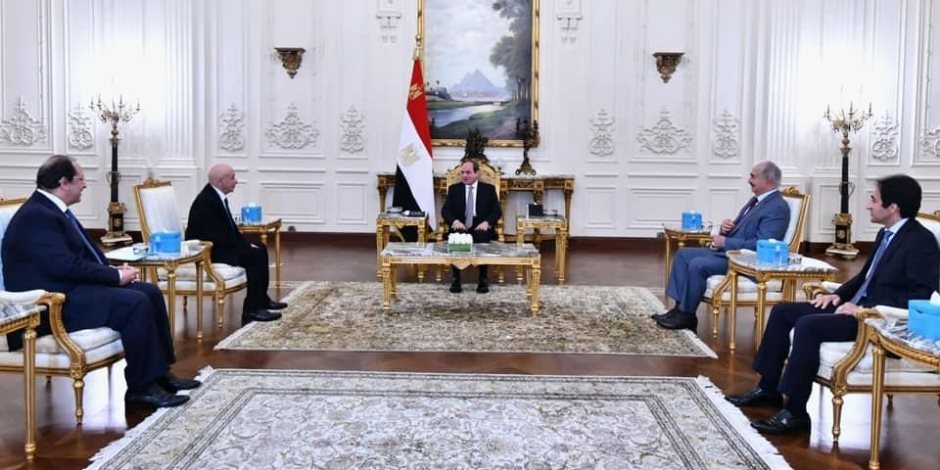 الرئيس السيسي يستقبل صالح وحفتر للتباحث حول آخر التطورات على الساحة الليبية