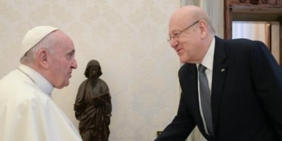 تفاصيل لقاء ‏البابا فرنسيس ورئيس حكومة لبنان.. ماذا دار؟