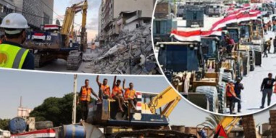 "نفتخر بعملنا في إعمار غزة".. عمال مصريون يرسلون تهنئتهم إلى الوطن