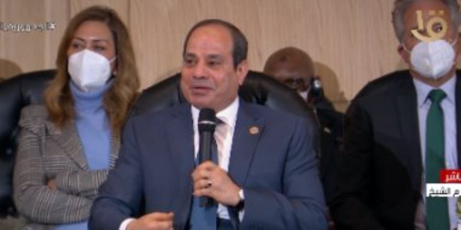 الرئيس السيسي: عندما نتحدث عن حقوق الإنسان فى مصر يجب أن يكون تناول شامل