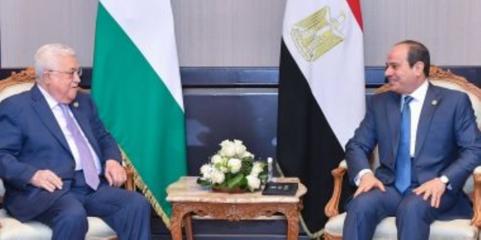 الرئيس السيسى يستقبل أبو مازن ويشدد على ثبات موقف مصر الداعم للقضية الفلسطينية