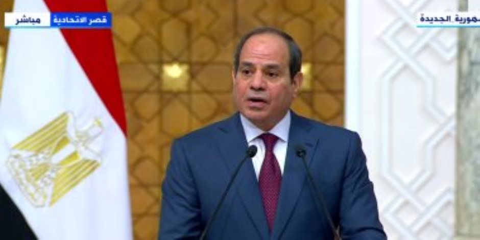 الرئيس السيسى: استقرار الأوضاع الداخلية بالأراضى الليبية يمثل أولوية لمصر