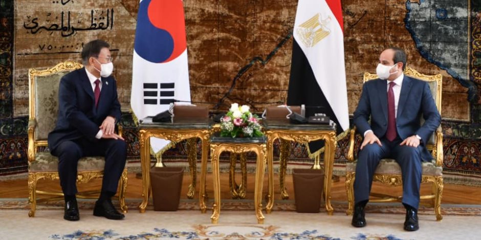الرئيس السيسى يبحث مع "موون جاى" سبل انخراط كوريا الجنوبية فى تنفيذ حياة كريمة