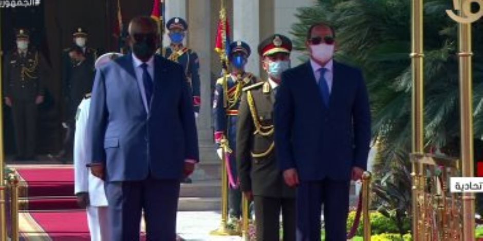 الرئيس السيسي يستقبل نظيره الجيبوتى في قصر الاتحادية بمراسم رسمية