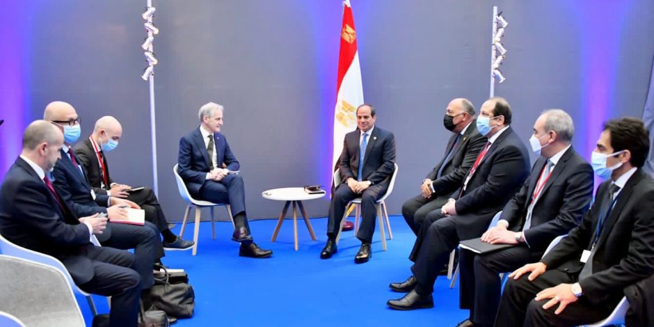 الرئيس السيسى يبحث مع رئيس وزراء النرويج توطين الاستثمارات النرويجية في مصر الرئيس السيسى يبحث مع رئيس وزراء النرويج توطين الاستثمارات النرويجية في مصر