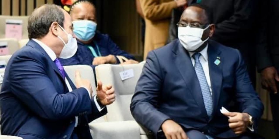 الرئيس السيسي يلتقى بنظيره السنغالى خلال القمة الأوروبية الأفريقية ببروكسل