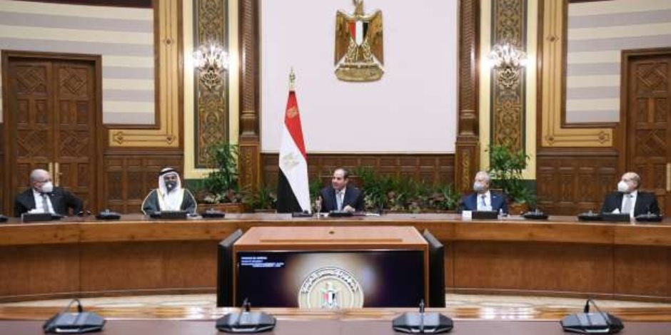 الرئيس السيسي يؤكد أهمية تدعيم التواصل البرلمانى بين الدول العربية خلال المرحلة الحالية