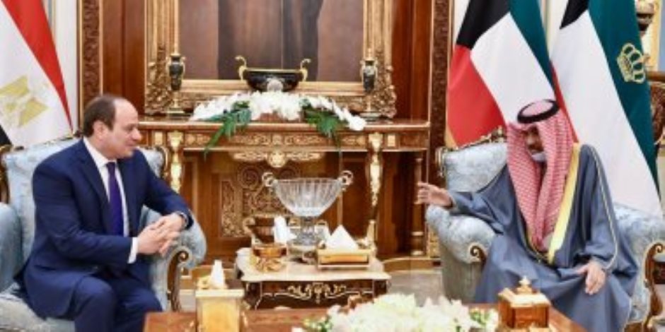 الرئيس السيسي من الكويت: مصر تتطلع إلي تطوير التعاون بين البلدين في ظل التحديات الكبيرة