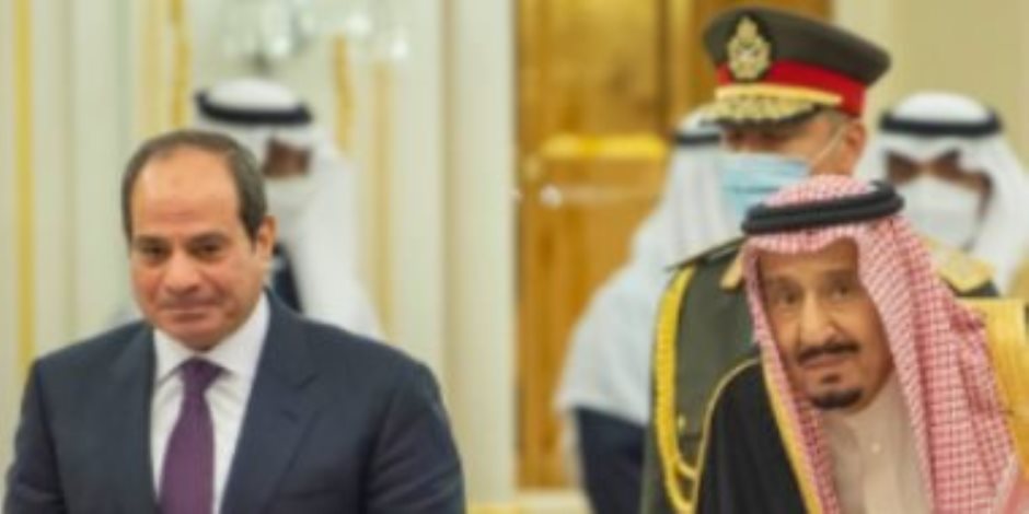 خادم الحرمين الشريفين يستقبل الرئيس السيسي بقصر اليمامة
